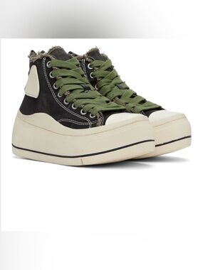 R13 Kurt Canvas high top platform sneakers